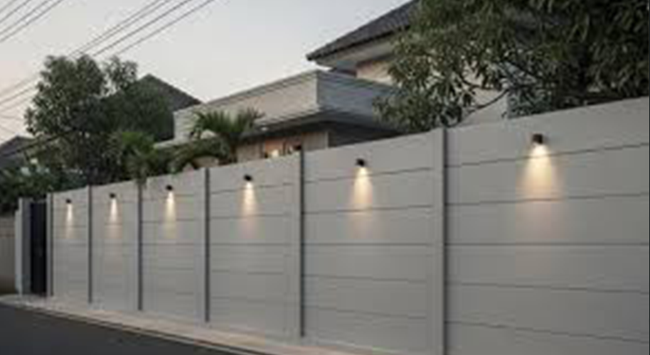 pagar panel beton minimalis modern