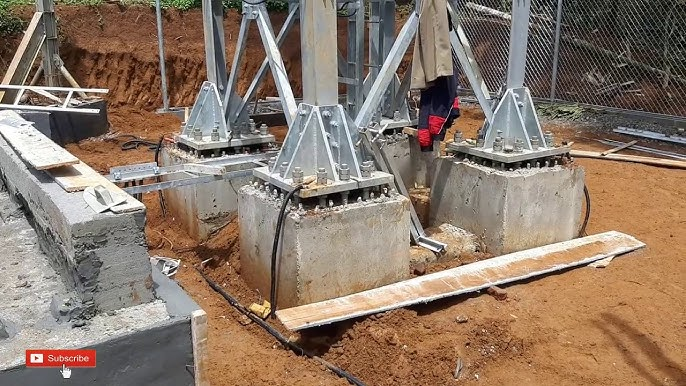 pondasi precast menara telekomunikasi