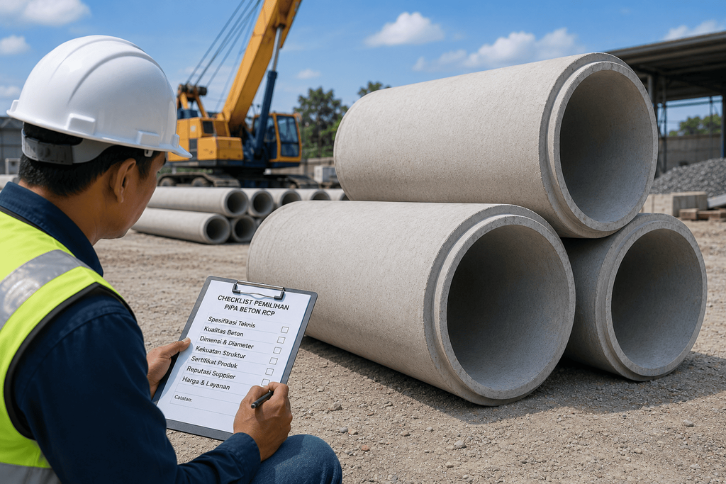 Cara memilih pipa beton RCP